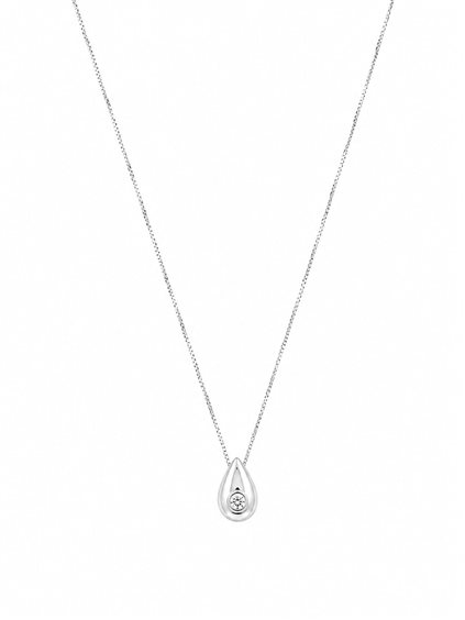Collana Idee Preziose dal 1987 Donna in Oro bianco Diamante 0.05 Ct IP.CK18B/44D - IP.CK18B/44D